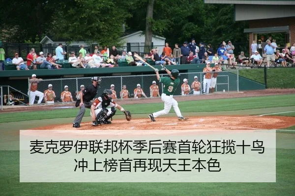 麦克罗伊联邦杯季后赛首轮狂揽十鸟 冲上榜首再现天王本色